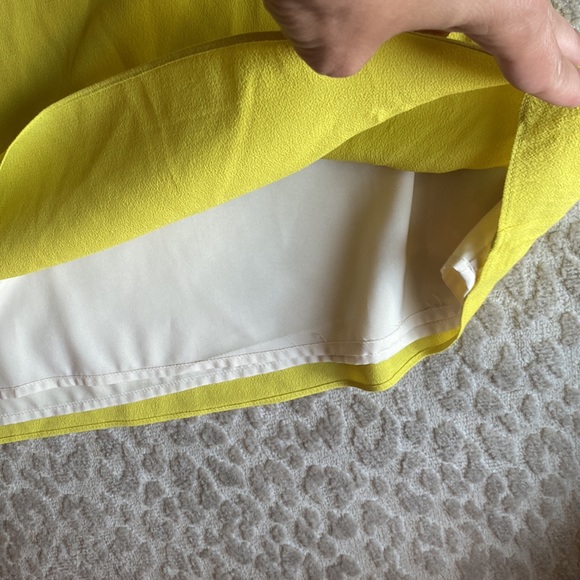 Tibi Chartreuse Tiered Mini Dress, size 4 - Picture 4 of 7